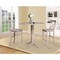 International Concepts Round 42 in Rd Pedestal Bar Height Table, 2 Bar Height Stools, Washed Gray Taupe, 42 in W, 42 in L K09-42DPT-27-S6133-2 - alternate 3